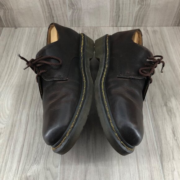 Dr Martens Shoes Mens 10 Brown Leather Lace Up Chunky Derby Oxfords main image 12